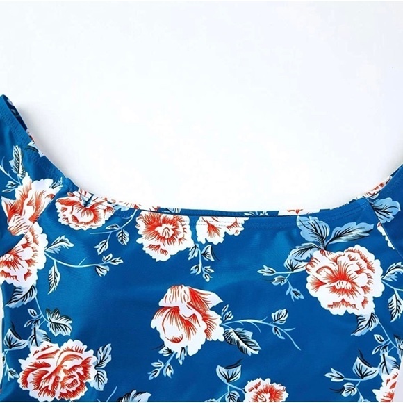 Women Peplum Bikini/Tankini High Waisted 2 Piece Set - Ferbia - Picture 3 of 12